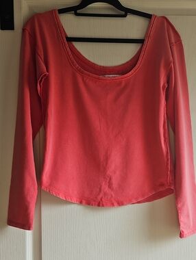 NWOT We The Free Tomato Color Shirt